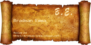 Bradean Emma névjegykártya